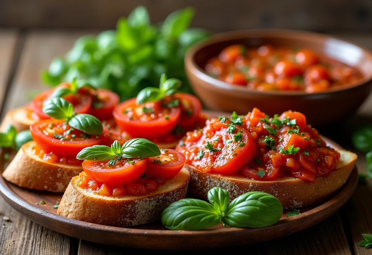 Klasyczne włoskie przystawki – bruschetta i capona