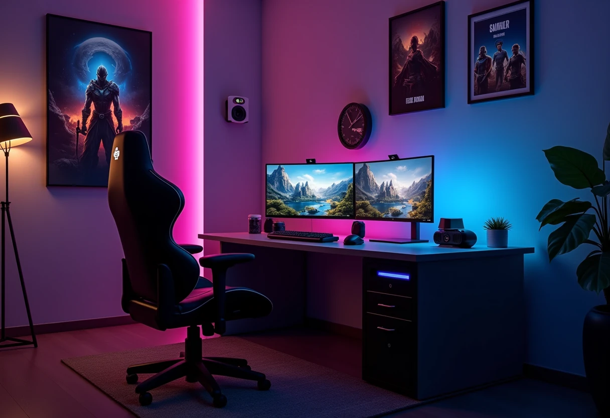 Jak urządzić pokój gamingowy z idealnym biurkiem?