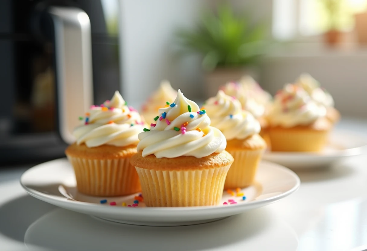 Waniliowe babeczki z airfryer – małe słodkości