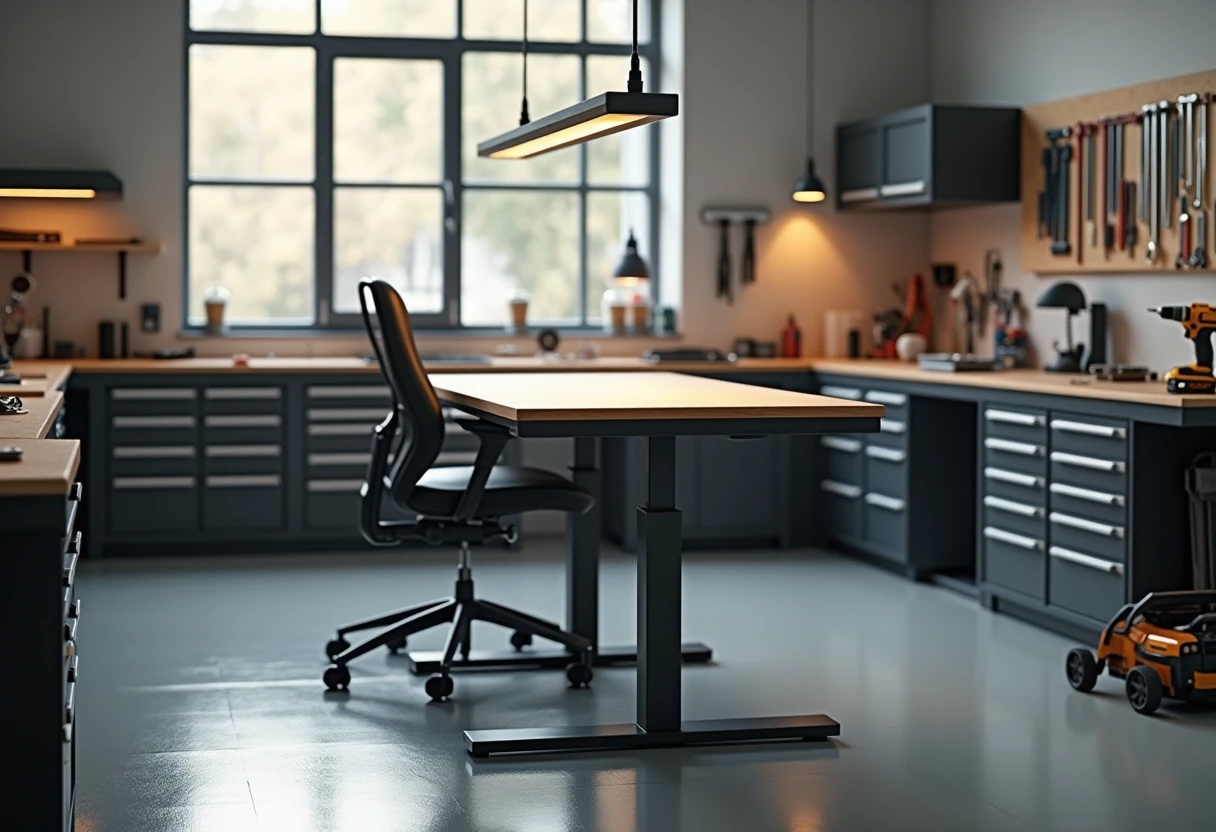 Stoły regulowane elektrycznie a meble warsztatowe