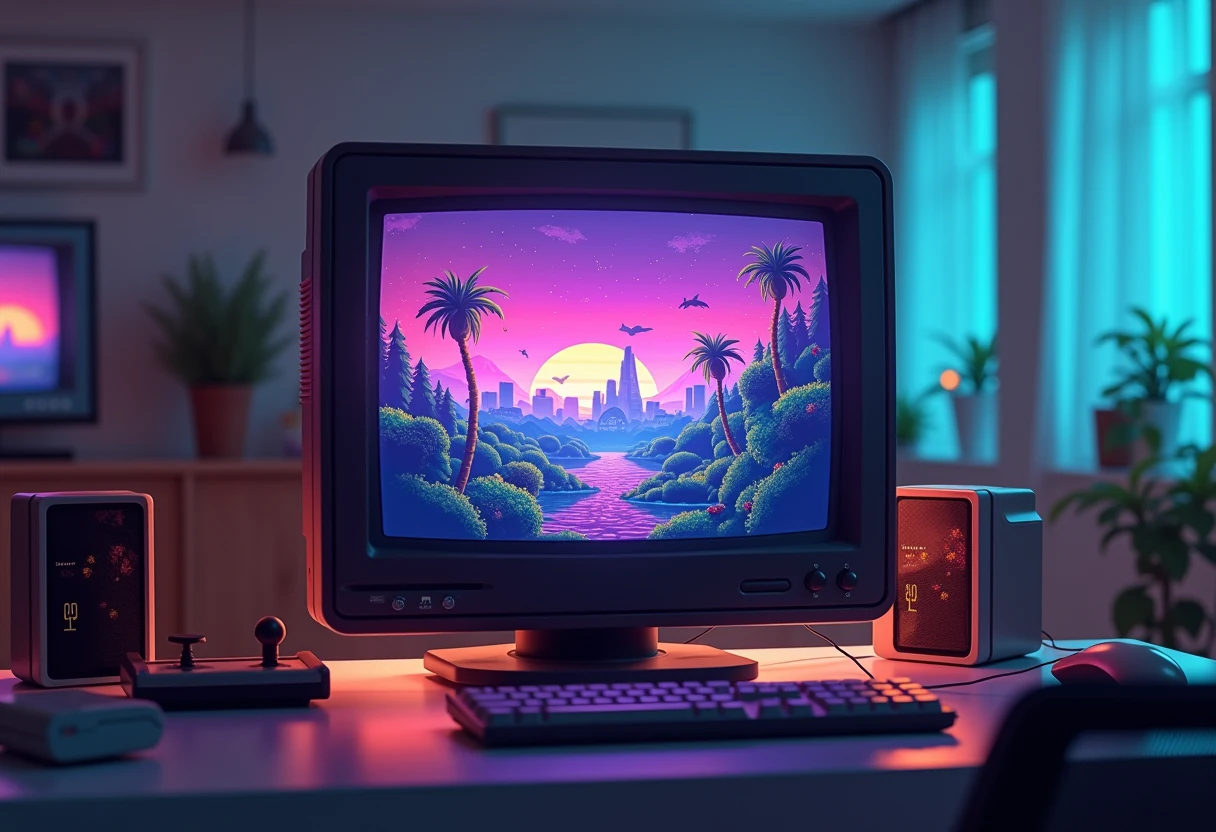 Vintage IBM PCjr Color Display 4863 – ikona ery ko