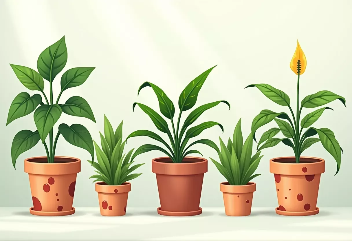 Najczęstsze zmiany chorobowe na roślinach doniczko