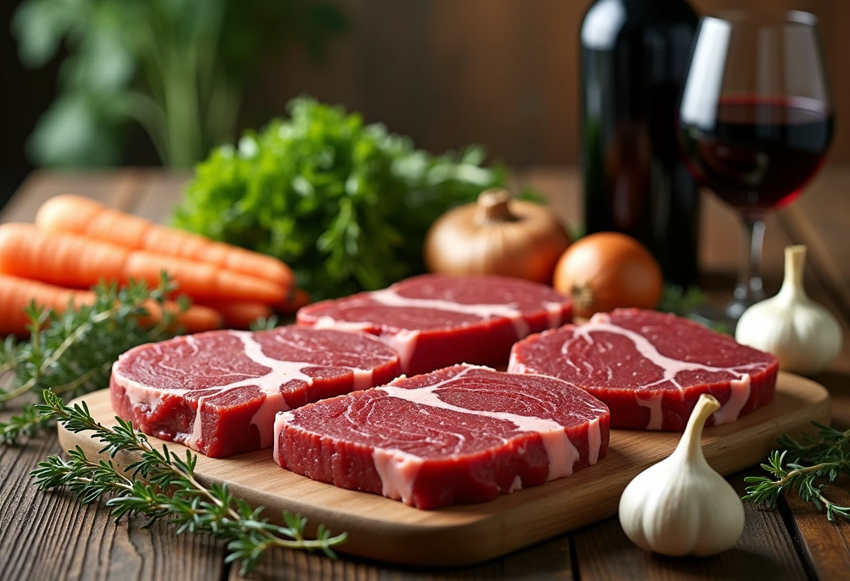 Składniki potrzebne do przygotowania duszonego mię