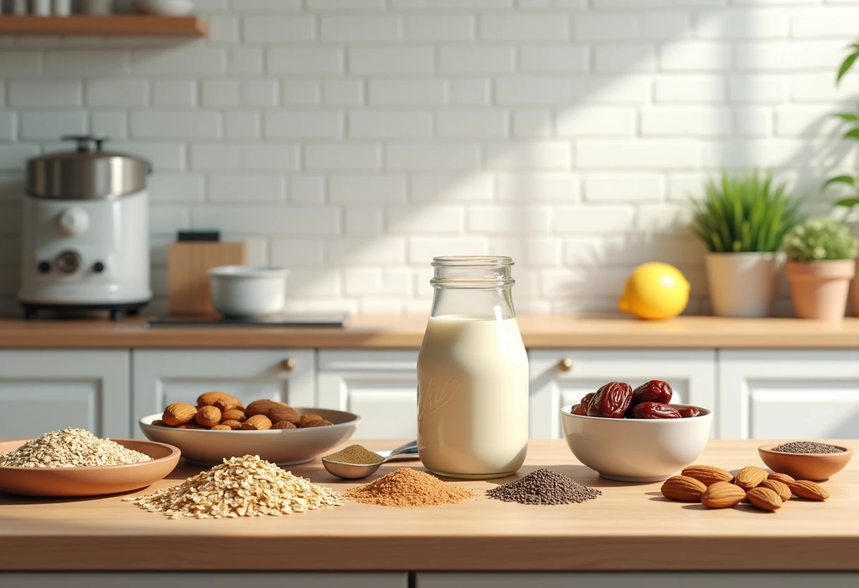 Podstawowe składniki mleka roślinnego domowego