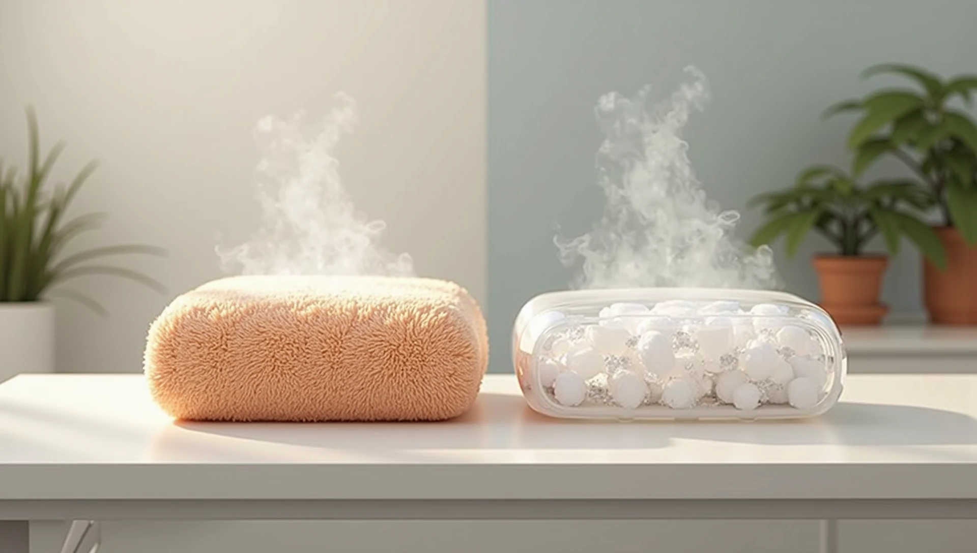 okład zimny ciepły