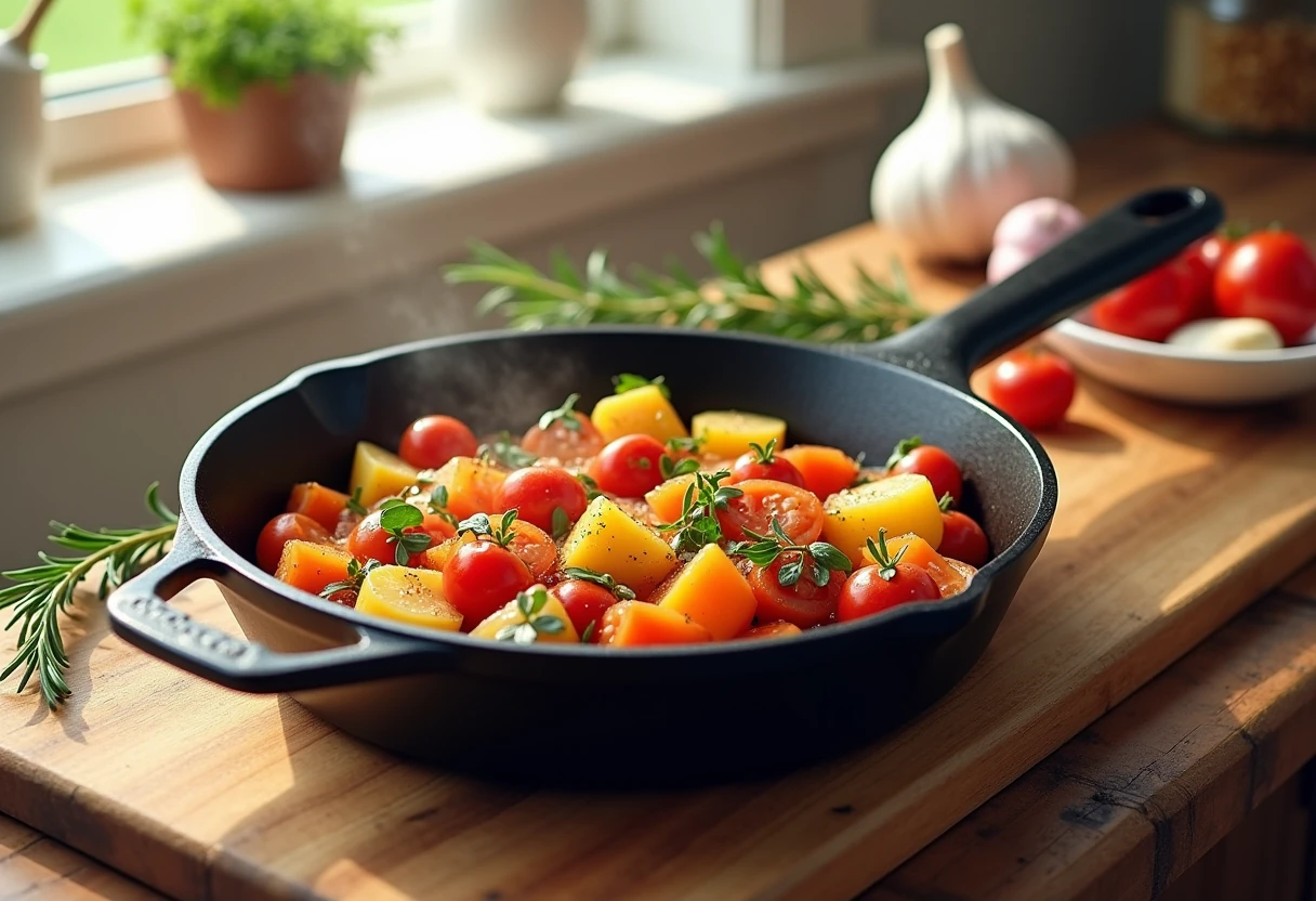 Patelnia żeliwna w kuchni – zastosowania i inspira