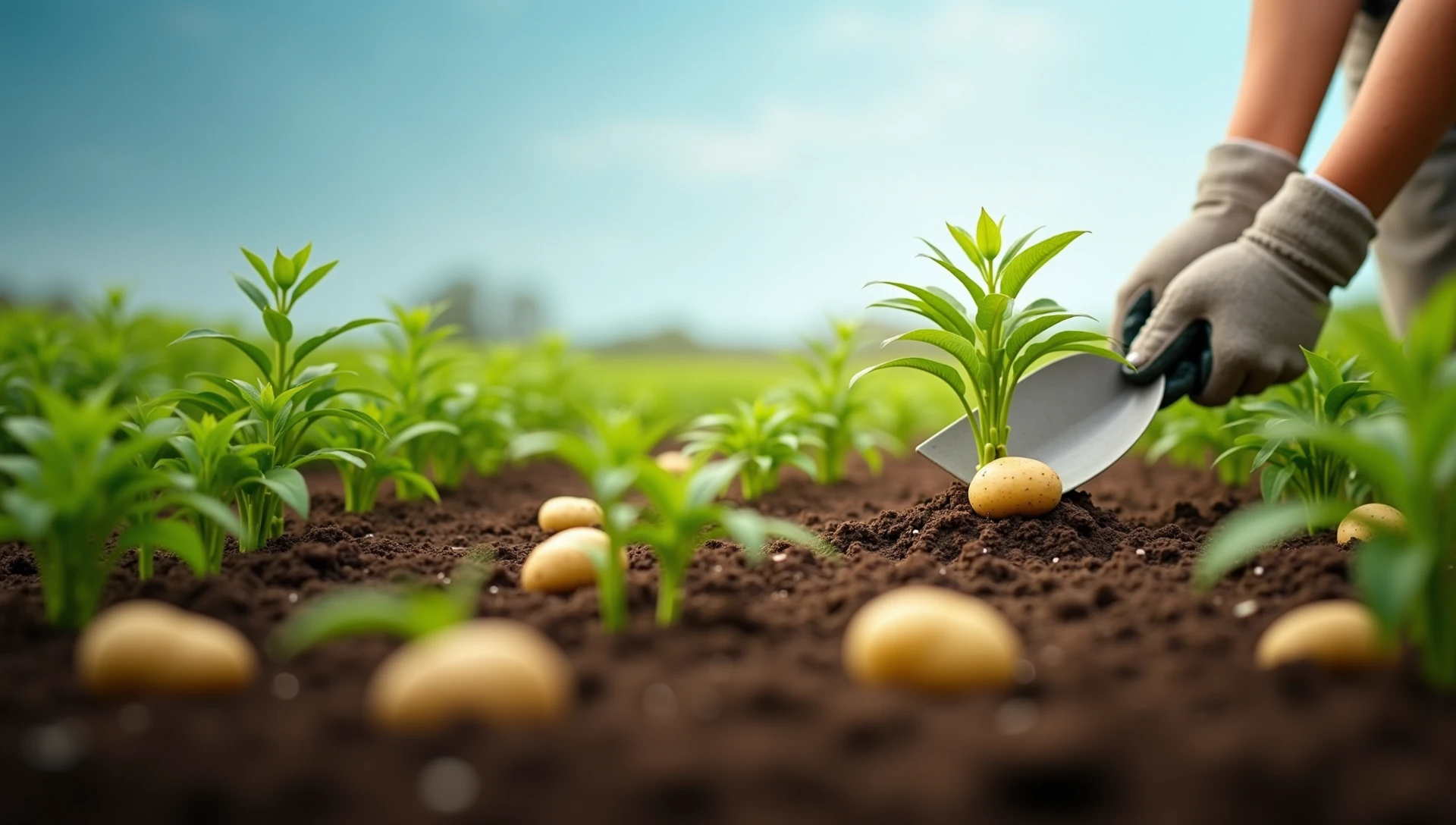 sadzenie ziemniaków