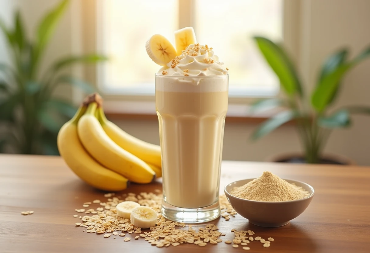 Shake bananowy na śniadanie, po treningu i na dese