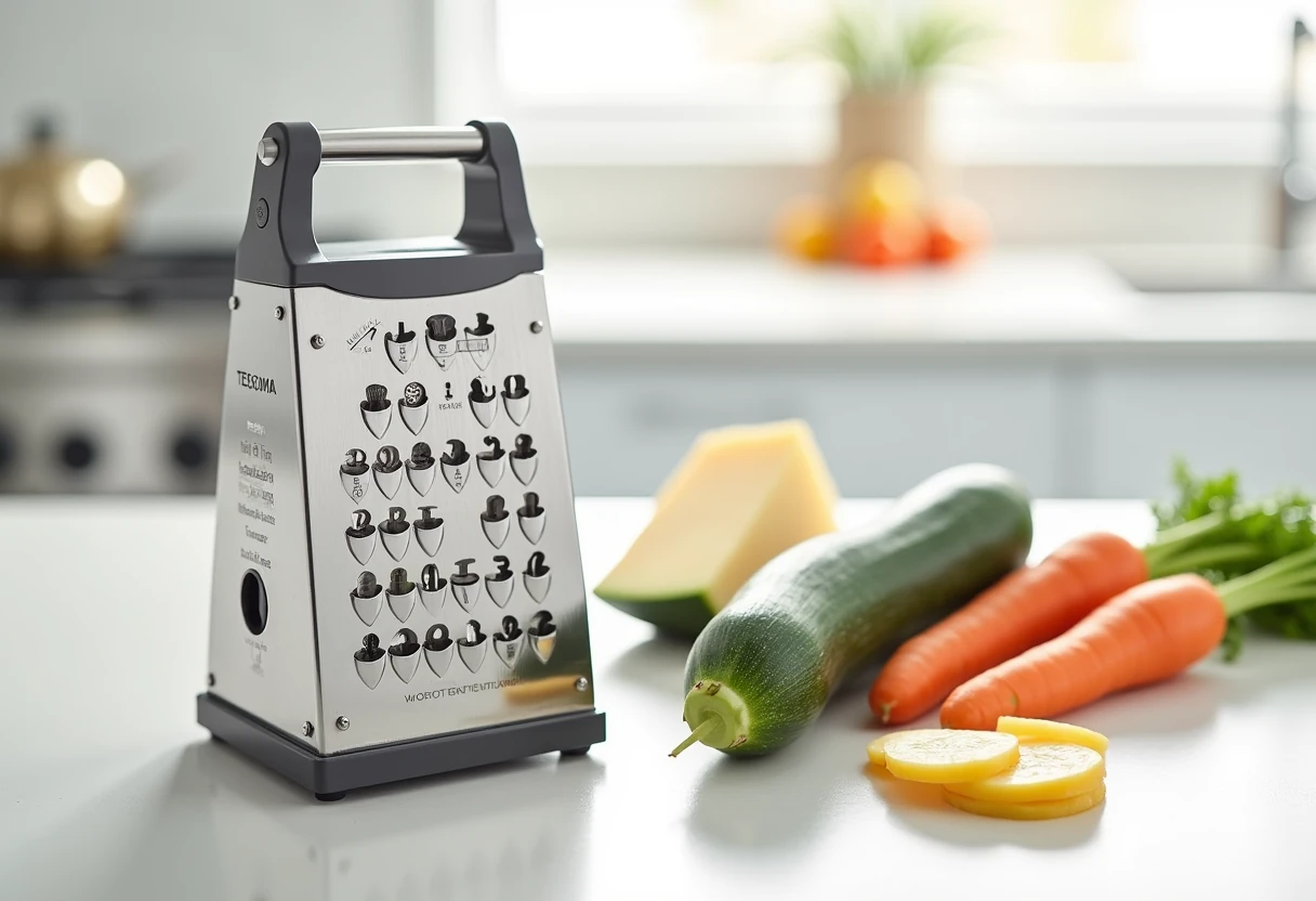 Rodzaje ostrzy w tarce wielofunkcyjnej TESCOMA